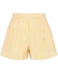 MC2 Saint Barth - Striped Pleated Shorts - Lyst