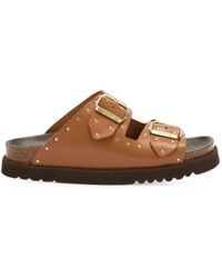 Scholl - Beatriz Studded Buckle Slippers - Lyst