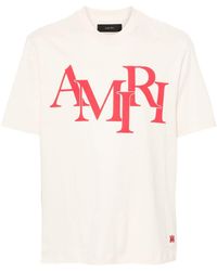 Amiri - T-shirt en coton à logo imprimé - Lyst
