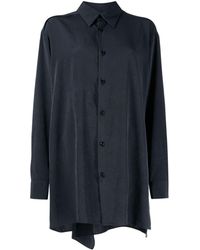 Y's Yohji Yamamoto - Draped Long-sleeve Shirt - Lyst