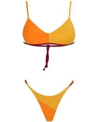 Amir Slama - Bikini Triangular Con Diseño Colour Block De X Tati Barbieri - Lyst