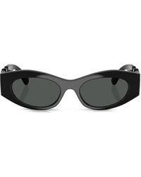 Versace - Engraved-Medusa Plaque Sunglasses - Lyst