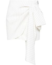 MSGM - Minijupe Plissée À Détail De Nœud - Lyst