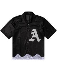 Aries - Chemise Bordée De Dentelle À Logo - Lyst