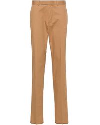 Zegna - Tapered-leg Cotton Chino Trousers - Lyst