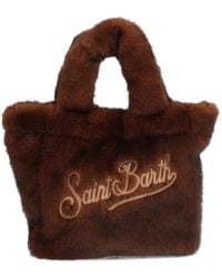MC2 Saint Barth - Vanity Mini Faux-Fur Tote Bag - Lyst