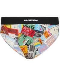 DSquared² - Slip Imprimé À Bande Logo - Lyst