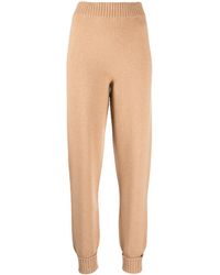 Twinset - Elasticated-Waist Ribbed-Knit Track Pants - Lyst