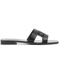 Karl Lagerfeld - Sandalen Mit Logo-Streifen - Lyst