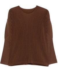 Homme Plissé Issey Miyake - Color Pleats 2 Pleated Long-Sleeve T-Shirt - Lyst