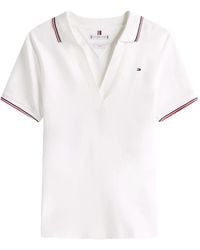 Tommy Hilfiger - 1985 Gestreiftes T-Shirt Mit V-Ausschnitt - Lyst