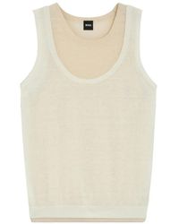BOSS - Layered Sleeveless Top - Lyst