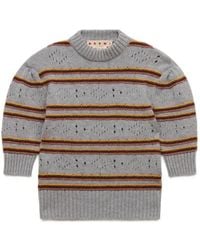 Marni - Pull En Cachemire À Maille Ajourée - Lyst