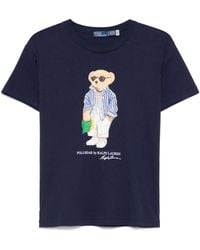 Polo Ralph Lauren - T-Shirt À Motif Polo Bear - Lyst
