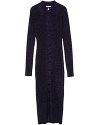 Patrizia Pepe - Polo-Neck Knitted Midi Dress - Lyst