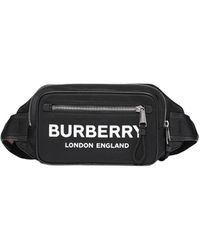 Burberry Gürteltasche mit Logo-Print - Schwarz