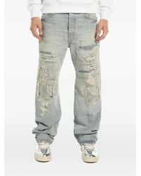 Purple Brand - Jean Droit À Effet Usé - Lyst