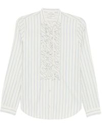 forte_forte - Ruffled Striped Shirt - Lyst