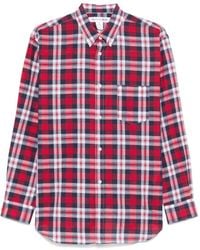 Comme des Garçons - Plaid Rose Shirt With Box-Pleat Detail - Lyst