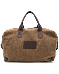 Gran Sasso - Herringbone-Weave Wool Tote Bag - Lyst