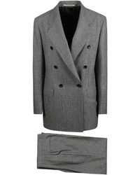 Tagliatore - Double-breasted Checked Suit - Lyst
