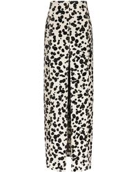 Area - Dalmatian-Jacquard Denim Mini Skirt - Lyst