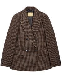 Momoní - Odo Bis Houndstooth Double-Breasted Blazer - Lyst