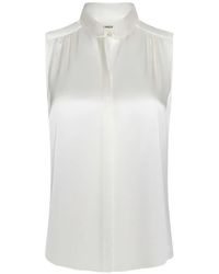 L'Agence - Phoebe Sleeveless Blouse - Lyst