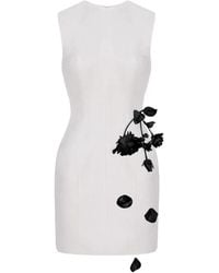 Cristina Savulescu - The Coquette Floral-Appliqué Mini Dress - Lyst