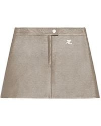 Courreges - Mini-Rok Met Logo - Lyst