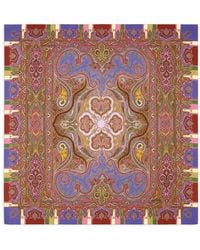 Etro - Wool And Silk Shawl With Print - Lyst