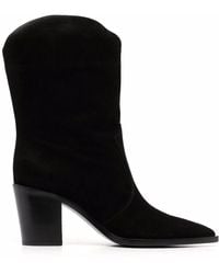 Gianvito Rossi - Denver 70mm Suede Ankle Boots - Lyst