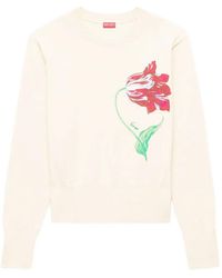 KENZO - Pull Brodé Tulip - Lyst