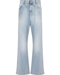 Balmain - Loose-Fit Straight-Leg Jeans - Lyst