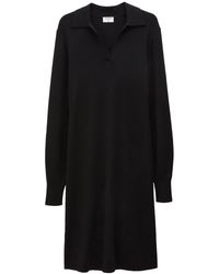Filippa K - Logo-embroidered Knitted Polo Dress - Lyst
