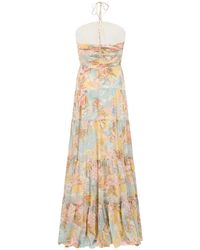 polo ralph lauren floral corset chiffon maxi dress POLO RALPH LAUREN Floral Corset Chiffon Maxidress