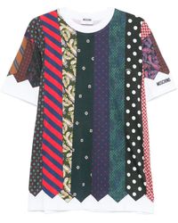 Moschino - T-Shirt Imprimé À Design Patchwork - Lyst