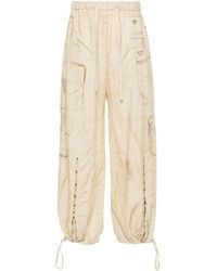 Acne Studios - Trompe L'Oeil-Print Wide-Leg Trousers - Lyst