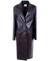 JOSEPH - Vittoria Single-Breasted Leather Coat - Lyst