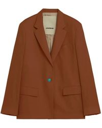 A PAPER KID - Single-Breasted Linen Blazer - Lyst
