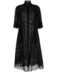 Shiatzy Chen - Sheer-Lace Cotton Long Coat - Lyst