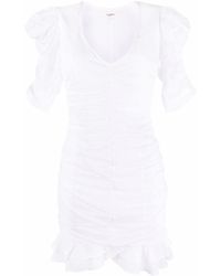 Isabel Marant - Short-sleeved Ruched Dress - Lyst