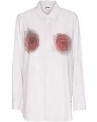 Jean Paul Gaultier - Rose-Print Button-Down Shirt - Lyst