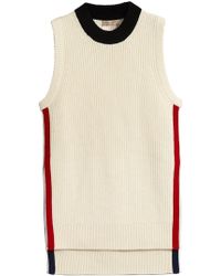 Burberry Rib Knit Vest - White