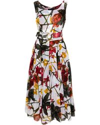Samantha Sung - Aster Floral-print Midi Dress - Lyst