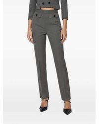 Elisabetta Franchi - Cool Wool Trousers - Lyst
