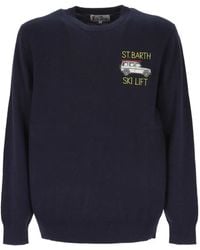 MC2 Saint Barth - Embroidery Crew-Neck Sweater - Lyst