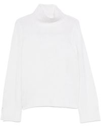 Allude - Jersey De Canalé Con Cuello Vuelto - Lyst