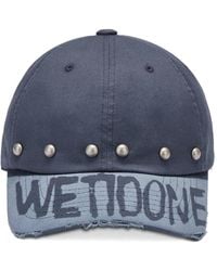 we11done - Studded Distressed Baseball Cap - Lyst
