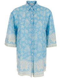 Mantero 1902 - Chemise À Imprimé Coquillage - Lyst